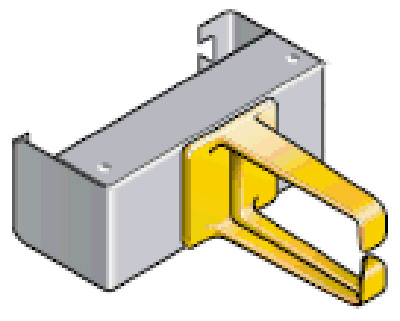 Passe-câbles, anneau, pour panneau de brassage Minirep 27,5 cm, nu, 8 ports, Schneider