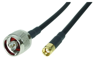 Câble pour antenne WiFi type n mâle / RP-SMA mâle, PC050 ou PC300, Netis