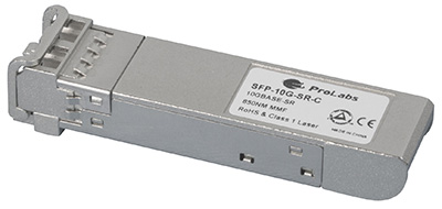 Transceiver SFP+ (mini-GBIC), 10GBASE-SR/SW / LC Duplex, Multimode, 10G, ProLabs