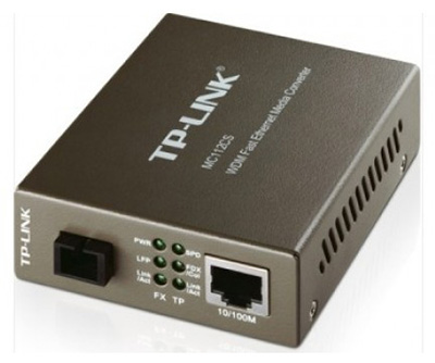 Convertisseur RJ45 Fast Ethernet / Fibre optique Monomode SC Simplex, VDM, MC112CS, TP-Link