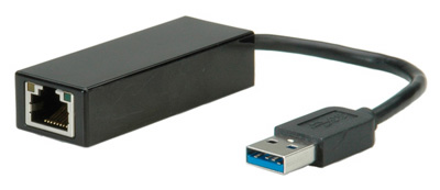 Adaptateur USB 3.0 (3.2 Gen 1), A mâle / RJ45 femelle, Ethernet Gigabit, Value