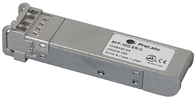 Transceiver SFP+ (mini-GBIC), 10GBASE-ER / LC Duplex, Monomode, 10G, ProLabs