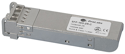 Transceiver SFP+ (mini-GBIC), 10GBASE-ZR / LC Duplex, Monomode, 10G, ProLabs