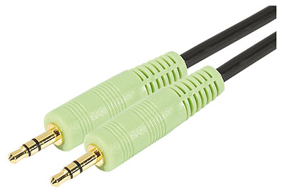 Câble Jack 3,52 mm Stéréo, PC99, Or, TLC