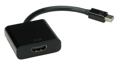 Adaptateur Mini-DisplayPort mâle vers HDMI femelle, 1.2, Value
