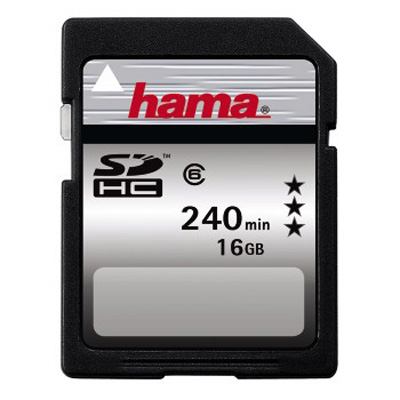 Carte SDHC High Speed Pro, Vidéo, classe 6, Hama