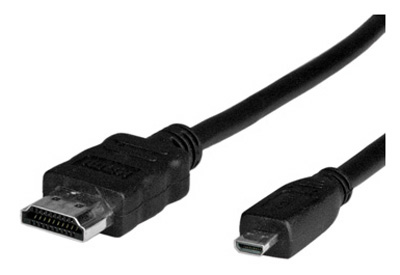 Câble micro-HDMI (D) / HDMI, High speed, canal Ethernet (1.4), Value