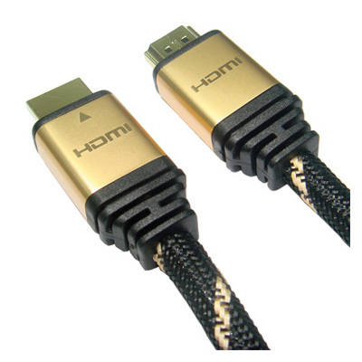 Câble HDMI, High speed, Or, Roline