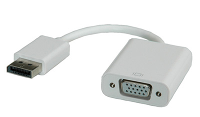 Adaptateur DisplayPort mâle vers VGA (HDDB15) femelle, actif, 1.2, Roline