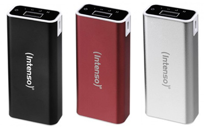 Batterie externe pour smartphone, Powerbank PM5200, aluminium, Intenso