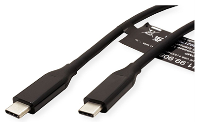 Câble USB4 (Gen 3), C mâle / C mâle, PD (Power Delivery), Emark, 100 W, Value