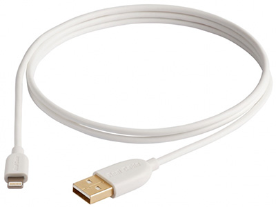 Câble USB 2.0 A / Lightning de transfert pour iPhone, iPad, Real Cable