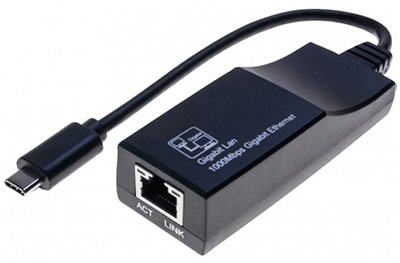 Adaptateur USB 3.1 (3.2 Gen 1) C mâle / RJ45 femelle, Ethernet Gigabit, Dexlan