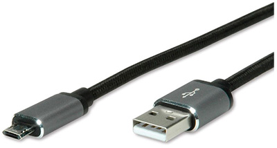 Câble USB 2.0, A / Micro B, réversible côté micro B, Roline