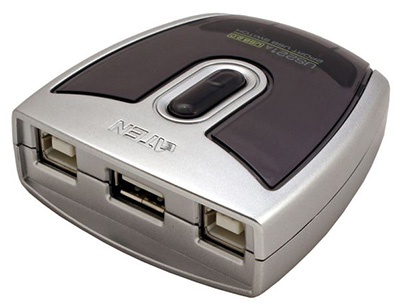 Switch USB, 2 ordinateurs, US221A, Aten