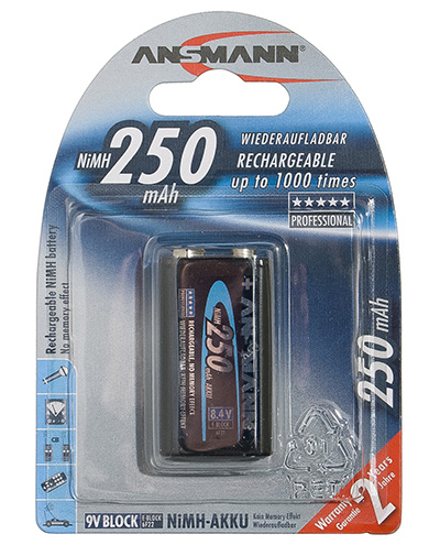 Batterie E / HR22, 9 volts, Ansmann