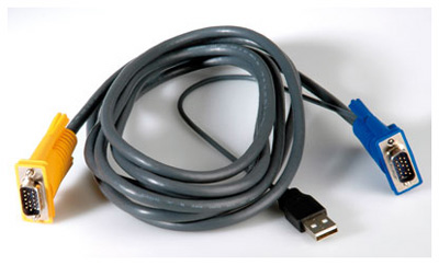 Toron VGA + USB, câblage spécial
