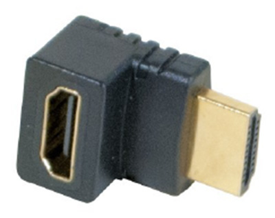 Adaptateur HDMI mâle-femelle, coudé vers le bas, TLC