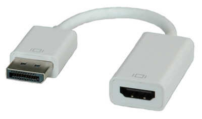Adaptateur DisplayPort mâle vers HDMI femelle, Roline
