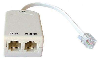 Adaptateur ADSL - Prise Téléphone - RJ11 - Connectique RJ11