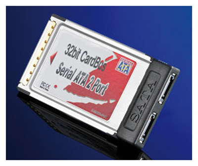 Carte PCMCIA (CardBus), eSata, 2 ports externes, Roline