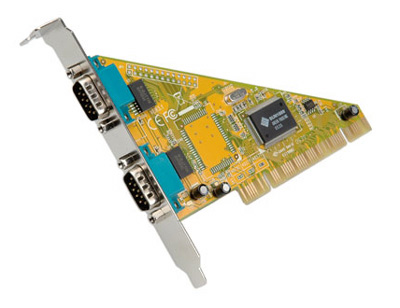 Carte PCI vers RS232, 2 ports DB9, Value
