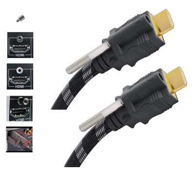 Câble HDMI, High speed, SafeLock double, Innovation