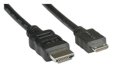 Câble mini-HDMI (C) / HDMI, High speed, canal Ethernet (1.4), Value