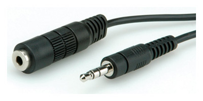 Cable de Audio con Micro 1m Negro Alargador Mini Jack 3.5mm OMTP TRRS –  OcioDual