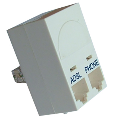 Filtre ADSL pour prise RJ45, sorties RJ45, par