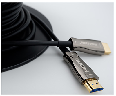 Câble HDMI, Ultra-HD 4K, canal Ethernet (2.0), optique, Real Cable