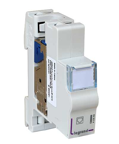 Doubleur RJ45, toutes versions pour Ethernet, téléphone, compact, DPM, par