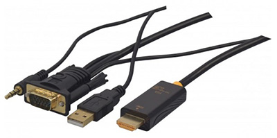 Câble VGA Vers HDMI HD VGA Vers HDMI Avec Convertisseur Audio PC À TV HD Du  18,71 €