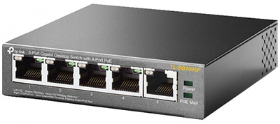 Switch Ethernet RJ45 Gigabit 10/100/1000, PoE, 56 watts, TL-SG1005P, TP-Link