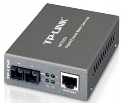 Convertisseur RJ45 Gigabit Ethernet / Fibre optique Monomode SC, MC210CS, TP-Link