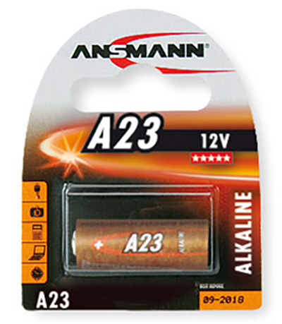 Pile alcaline A23 (8LR23), 12 volts, Ansmann