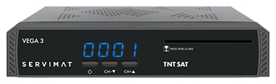 Décodeur TNT HD par Satellite, Vega 3 (TntSat, Astra), par