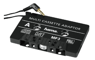 Adaptateur cassette pour autoradio, par